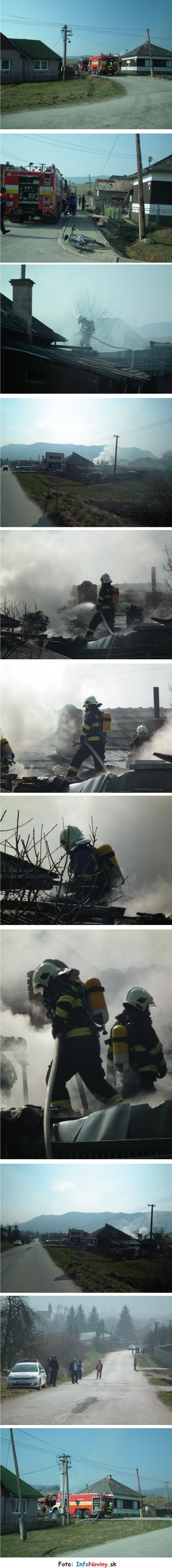 hasiči hasili požiar Brzotín okres Rožňava